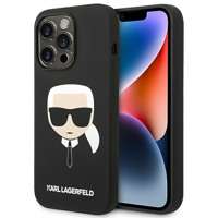 Etui KARL LAGERFELD Apple iPhone 14 Pro Max Silicone Karl`s Head Czarny Hardcase